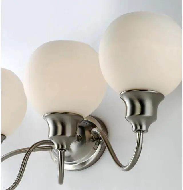 Alt view image 3 of 3 - MAXIM 1114SWSN Ballord 4-Light 31" Wide Satin Nickel Vanity Light