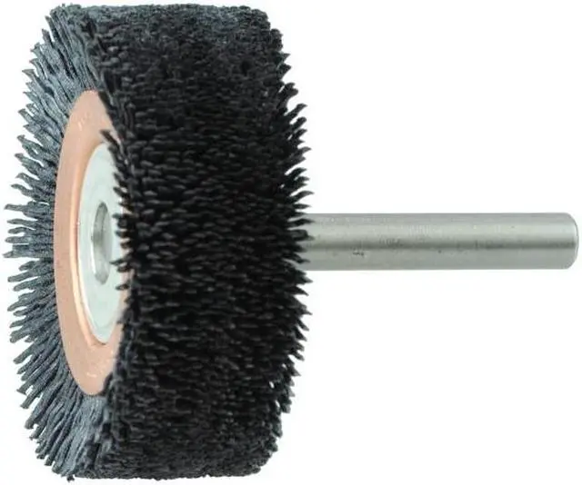 Alt view image 2 of 2 - WEILER 86151 Bore-Rx 3" Dia   Brush Deburring .043/120CG Crimped Fill,3/8" Stem