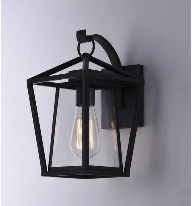 Alt view image 3 of 4 - MAXIM LIGHTING 3174CLBK Artisan 1-Light 8" Wide Black Outdoor Wall Sconce