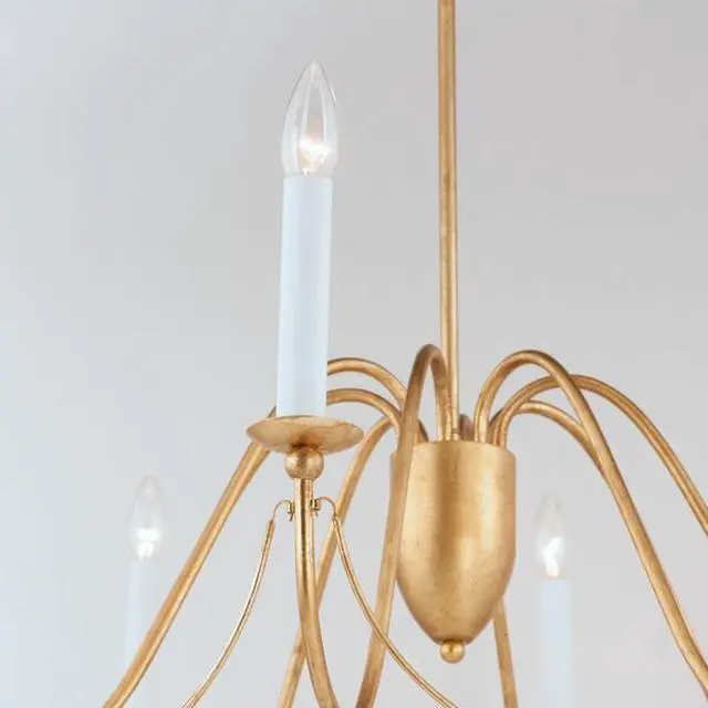 Alt view image 2 of 2 - MAXIM LIGHTING 12168GL Plumette 8-Light Chandelier