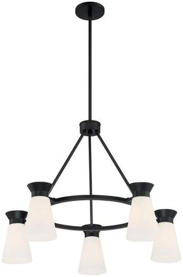 Alt view image 2 of 4 - NUVO 60/7315 Fixture, Chandelier, 5-Lght, Incandescent, 60W, 120V, A19, Medium