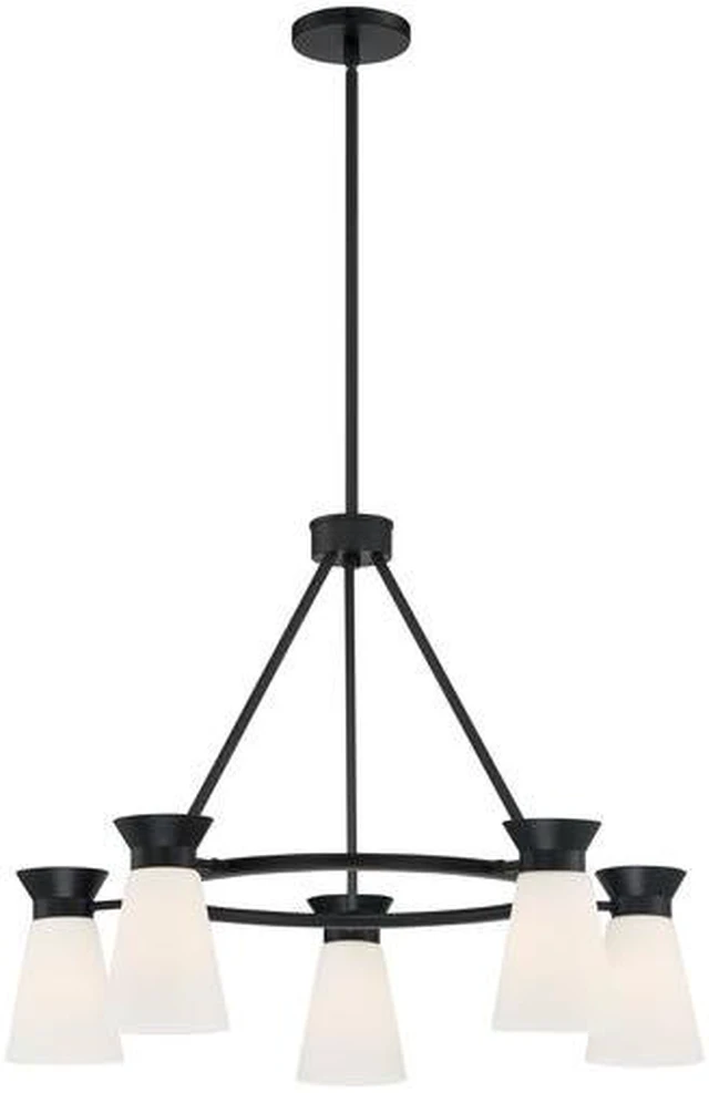 Alt view image 4 of 4 - NUVO 60/7315 Fixture, Chandelier, 5-Lght, Incandescent, 60W, 120V, A19, Medium