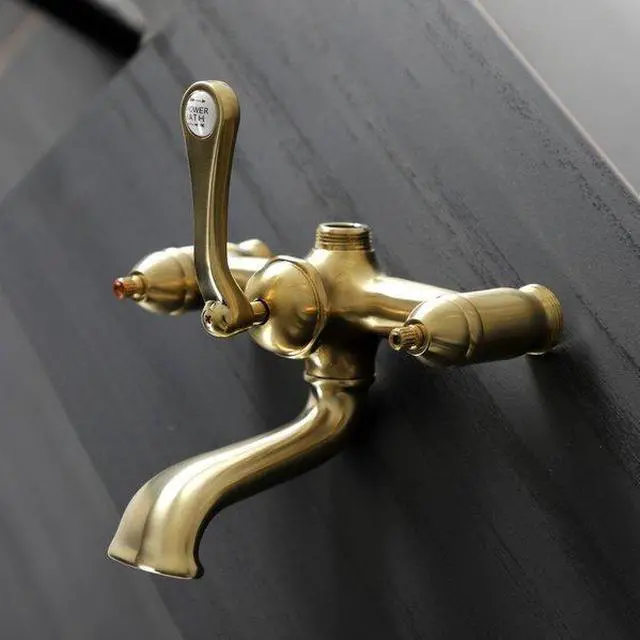 Alt view image 2 of 2 - KINGSTON BRASS ABT100-7 ABT100-7 Vintage Tub Faucet Body, Brushed Brass