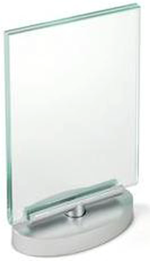 Main image of AZAR DISPLAYS 252940 Two-Sided Revolving Acrylic Sign Holder Frame 4"W X 6"H,