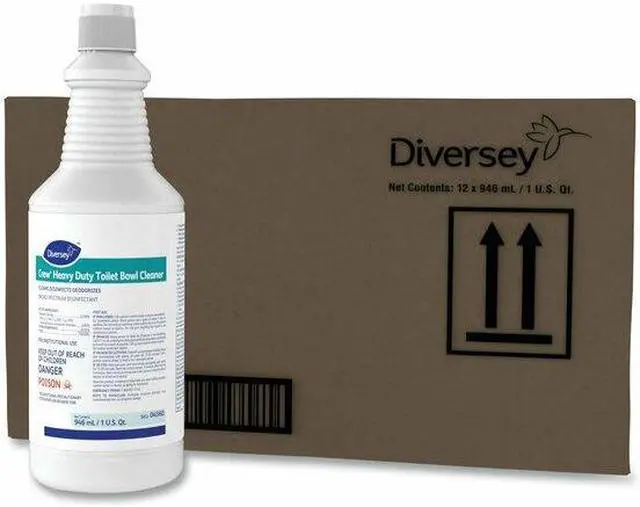Alt view image 2 of 6 - DIVERSEY 4560 Crew Heavy Duty Toilet Bowl Cleaner, Minty, 32 oz Squeeze Bottle,