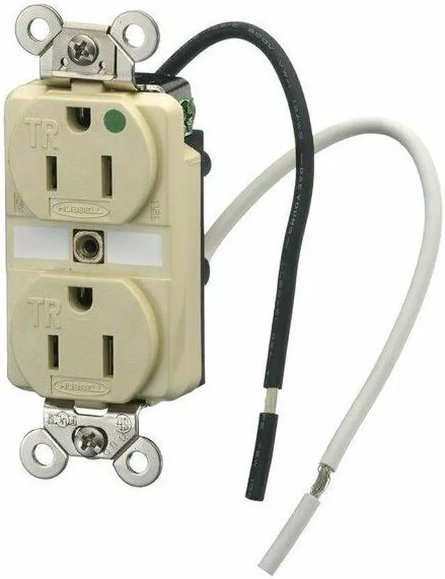 Alt view image 3 of 4 - HUBBELL WIRING DEVICE-KELLEMS HBL8200SGIA Straight Blade Receptacle, 5-15R, 15