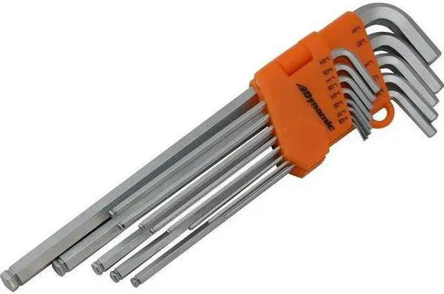Alt view image 5 of 7 - DYNAMIC D043211 Tools 13 Piece SAE Extra Long Hex Key Set, .05" - 3/8"