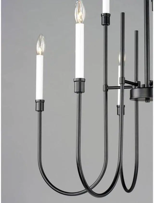 Alt view image 2 of 5 - MAXIM LIGHTING 11289BK Tux 9-Light Chandelier