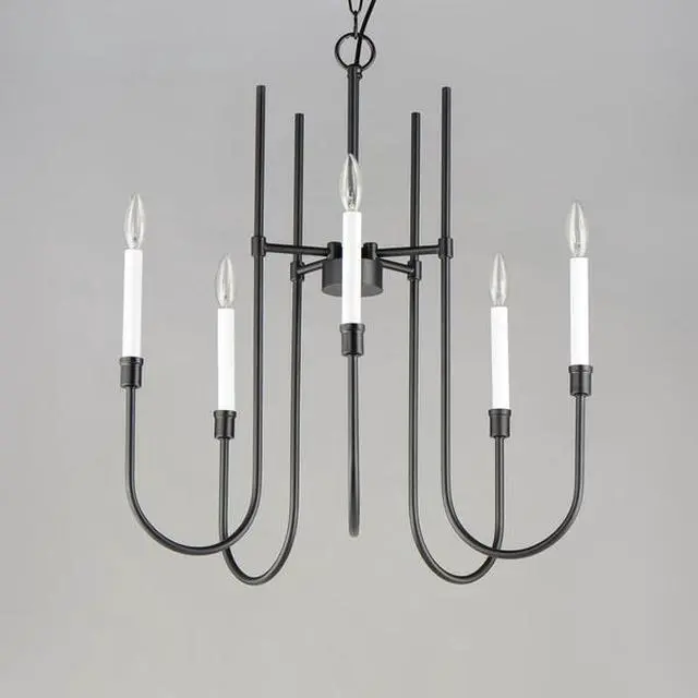 Alt view image 4 of 5 - MAXIM LIGHTING 11289BK Tux 9-Light Chandelier