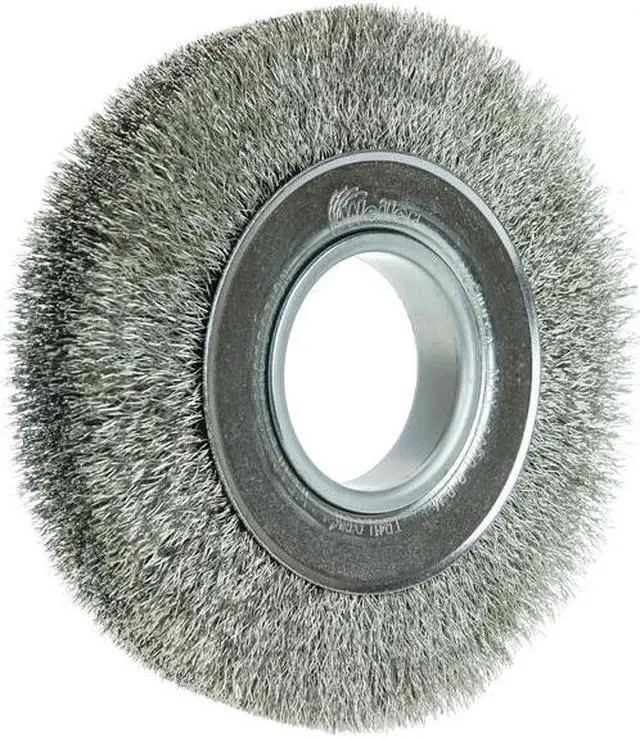 Alt view image 4 of 4 - WEILER 6440 6" Medium Face Crimped , .0104" Stainless Steel Fill, 2" Arbor Hole