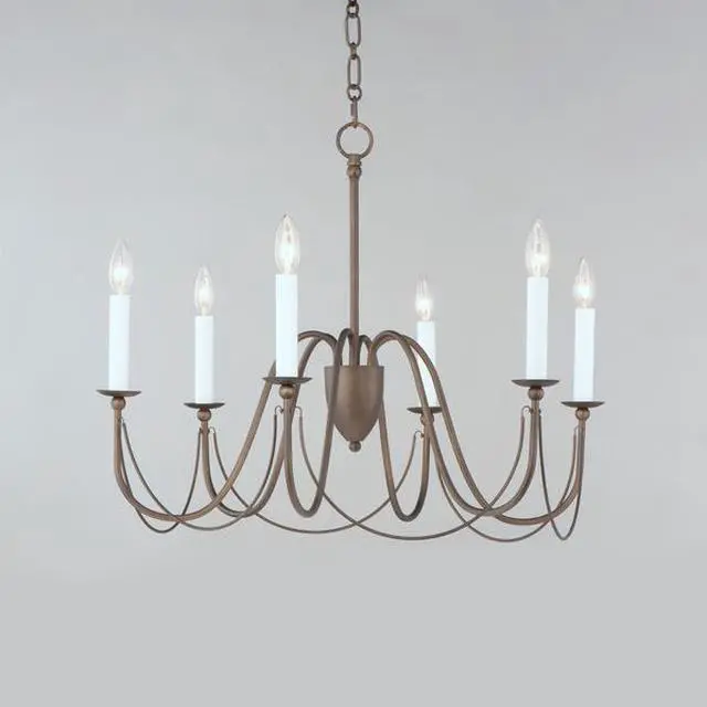 Alt view image 3 of 3 - MAXIM LIGHTING 12166CHB Plumette 6-Light Chandelier