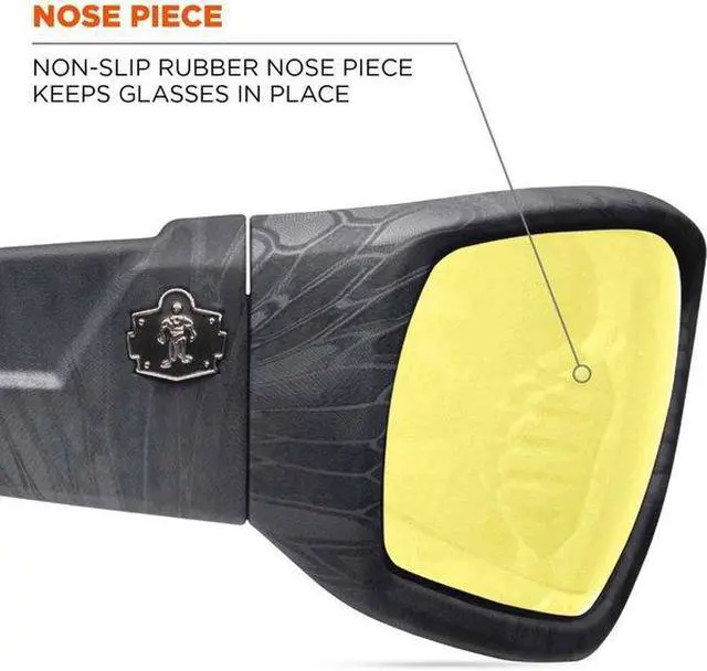 Alt view image 2 of 4 - ERGODYNE ODIN ODIN, Safety Glasses, Uncoated, Yellow Lens, Black Frame,