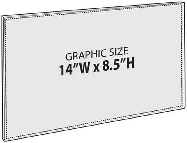 Alt view image 2 of 2 - AZAR DISPLAYS 122012 14"W x 8.5"H Sign w/ Adhesive Tape, PK10