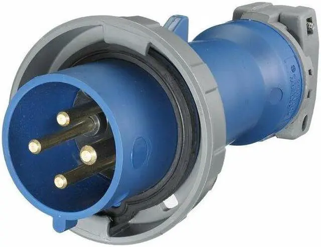 Alt view image 4 of 5 - HUBBELL WIRING DEVICE-KELLEMS HBL430P9W Watertight Pin & Sleeve Plug, 30 A,