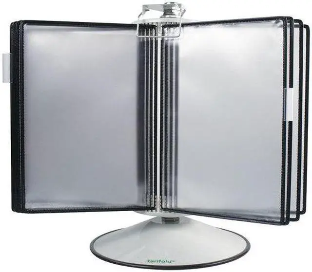 Alt view image 2 of 2 - TARIFOLD RA295B Rotary Display Unit Base, 50 Pockets, Black