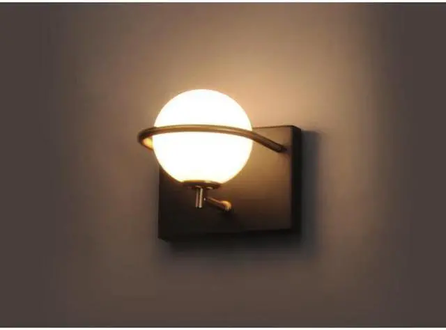 Alt view image 3 of 3 - MAXIM 21601SWBKGLD Revolve 1-Light " Wide Black / Gold Vanity Light