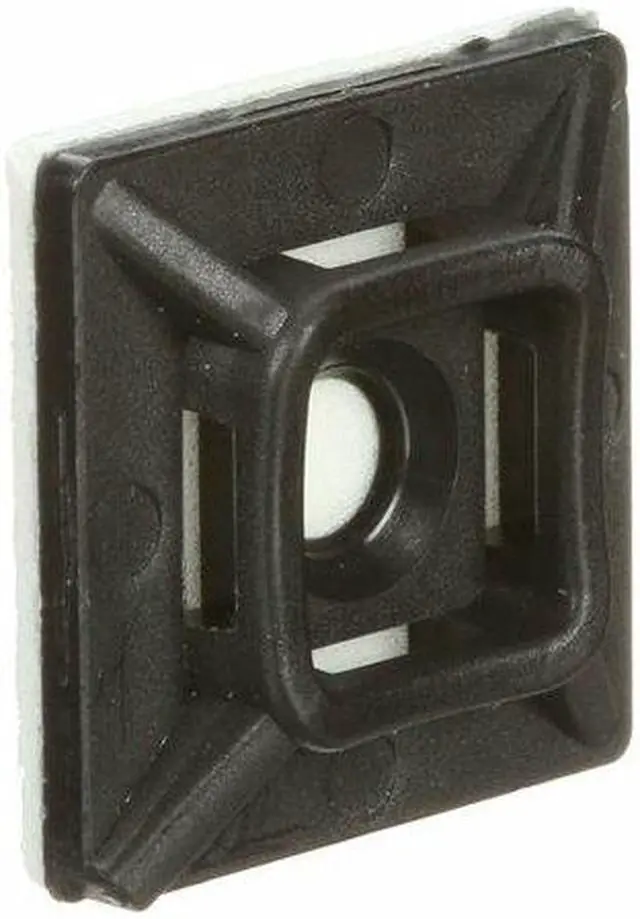 Alt view image 5 of 5 - 3M CTB75X75BKA-C Cable Tie Base, Nylon 6/6, Black, 0.74 in L
