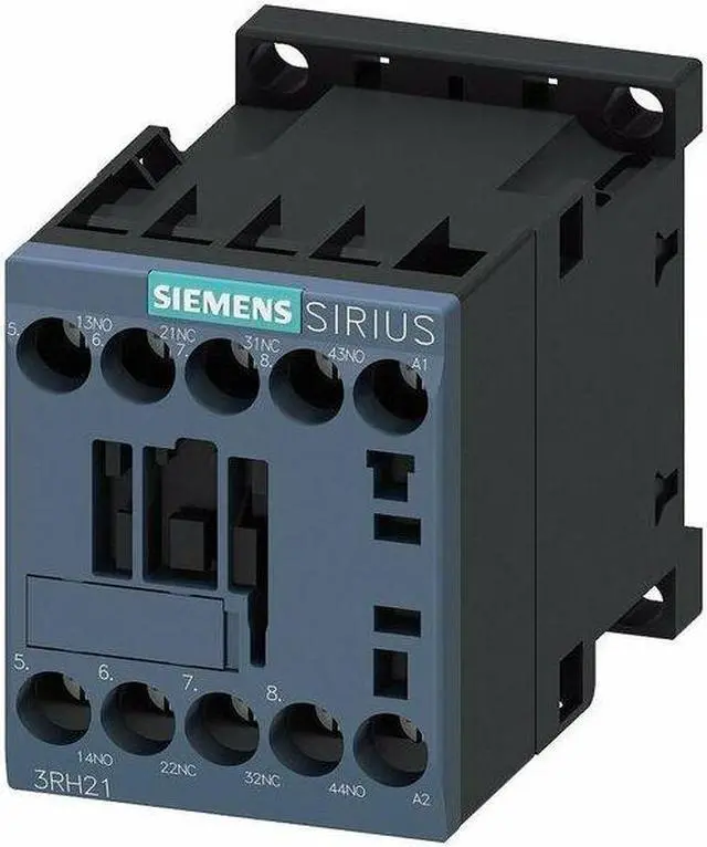 Alt view image 3 of 3 - SIEMENS 3RH21221AB00 IEC Control Relay,2NO/2NC,24VAC,10A