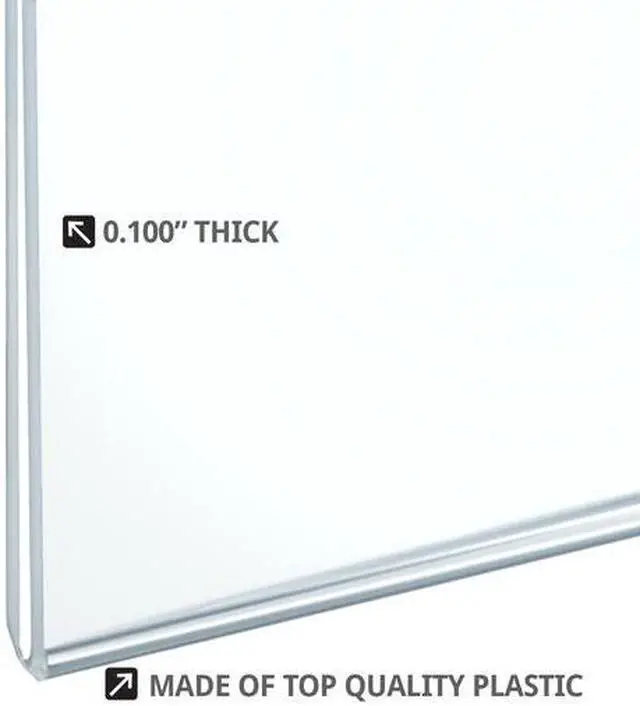 Alt view image 3 of 3 - AZAR DISPLAYS 162713 12"W x 9"H Wall U-Frame w/ Holes, PK10