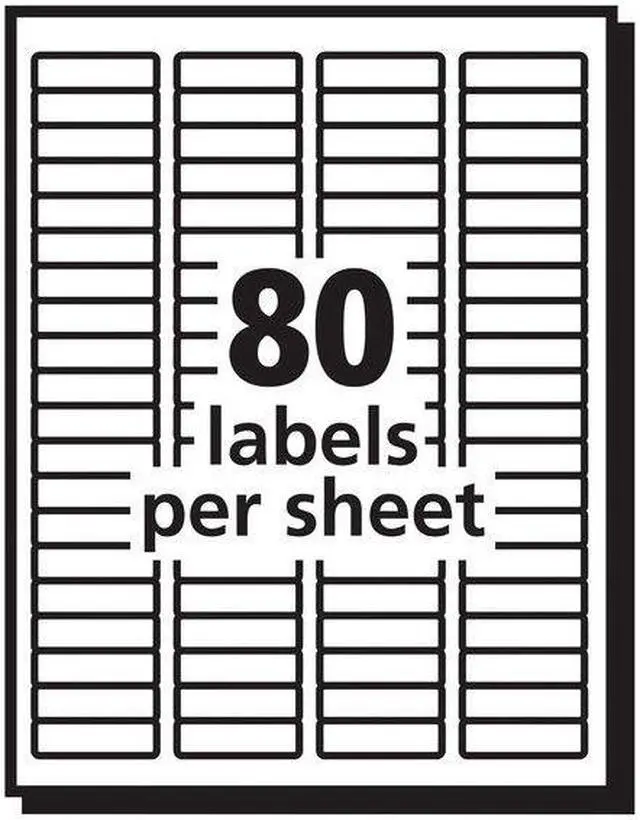 Alt view image 7 of 7 - Avery Label,Lsr,1/2x1.75,2m/Bx 5667
