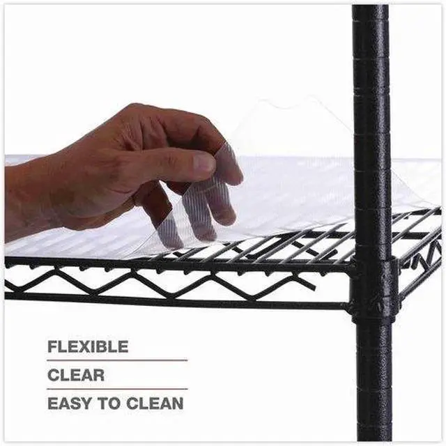 Alt view image 4 of 7 - ALERA ALESW59SL3618 Shelf Liners 36x18",Plastic,PK4