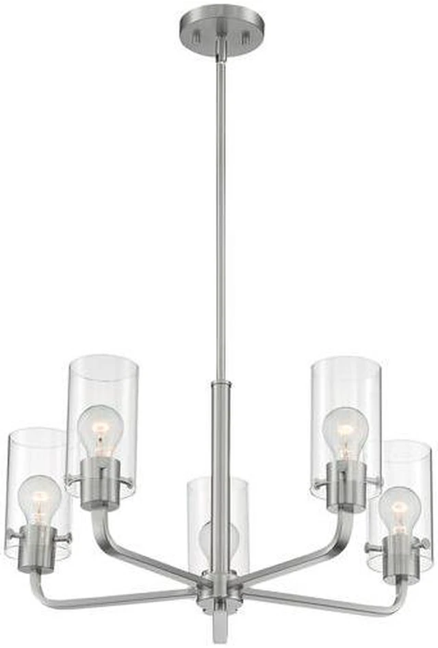 Alt view image 2 of 4 - NUVO 60/7175 Fixture, Chandelier, 5-Lght, Incandescent, 60W, 120V, A19, Medium