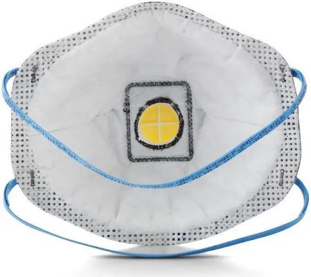 Alt view image 6 of 7 - 3M 8576 Disposable Respirator, Nuisance Acid Gas, P95, Molded, Dual,