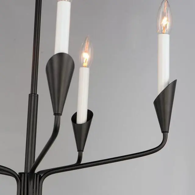 Alt view image 3 of 4 - MAXIM LIGHTING 24345BK Calyx 5-Light Chandelier