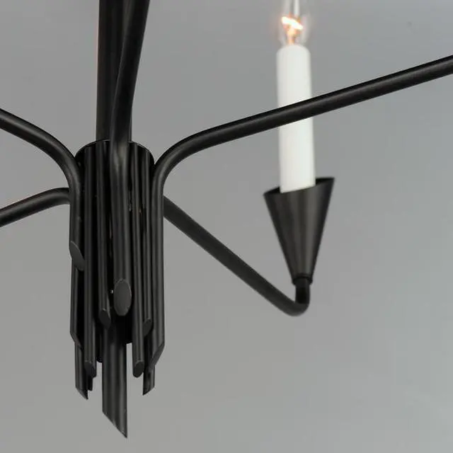 Alt view image 2 of 4 - MAXIM LIGHTING 24345BK Calyx 5-Light Chandelier