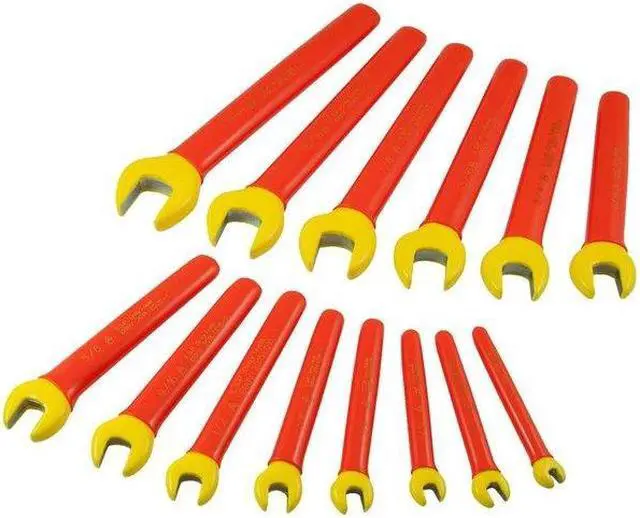 Alt view image 2 of 6 - GRAY TOOLS DO14-I 14 Piece SAE Open End Wrench Set, 1/4" - 1", 1000V Insulated