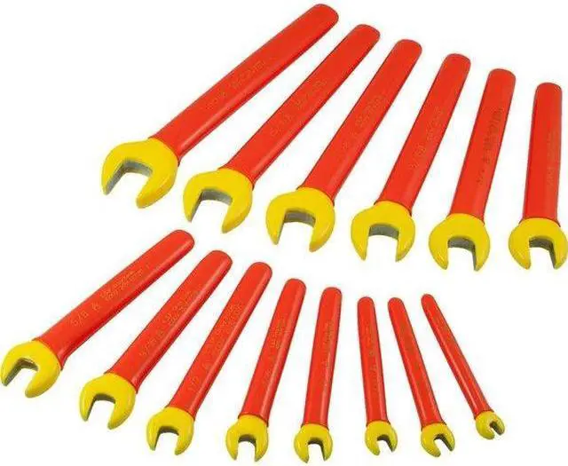Alt view image 3 of 6 - GRAY TOOLS DO14-I 14 Piece SAE Open End Wrench Set, 1/4" - 1", 1000V Insulated