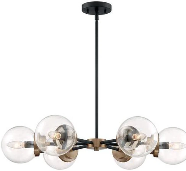 Alt view image 3 of 4 - NUVO 60/7126 Fixture, Chandelier, 6-Light, Incandescent, 60W, 120V, B10,