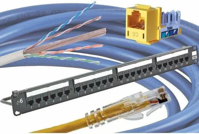 Alt view image 3 of 3 - HUBBELL PREMISE WIRING HC6AB03 Ethernet Cable,Cat 6A,Blue,3 ft.