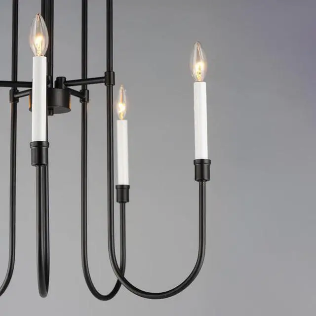 Alt view image 2 of 5 - MAXIM 11285BK Tux 5-Light Chandelier