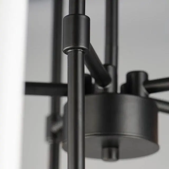 Alt view image 3 of 5 - MAXIM 11285BK Tux 5-Light Chandelier