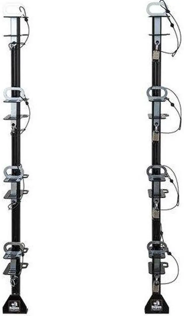 Alt view image 2 of 2 - BUYERS PRODUCTS LT14 4-Position Channel Style Lockable Trimmer Rack for Open