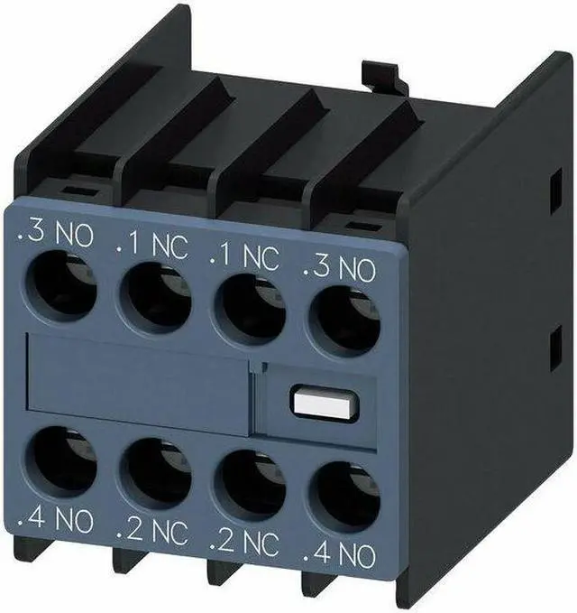 Alt view image 3 of 3 - SIEMENS 3RH29111FA22 Auxiliary Contact Block,2NO,2NC