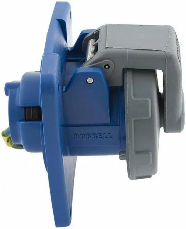 Alt view image 3 of 3 - HUBBELL WIRING DEVICE-KELLEMS HBL3100R6W Watertight Pin & Sleeve Receptacle,
