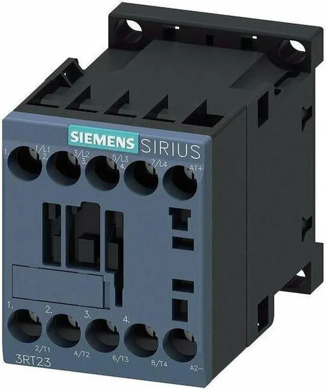 Alt view image 3 of 3 - SIEMENS 3RT23161BB40 IEC Magnetic Contactor, 4NO, 24V DC, 4 P, Reversing: No