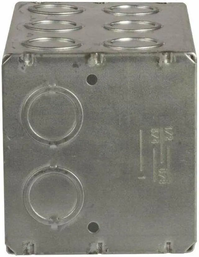 Alt view image 3 of 4 - RACO 697 Electrical Box, 67.3 cu in, Masonry Box Type, 3 Gangs, Galvanized