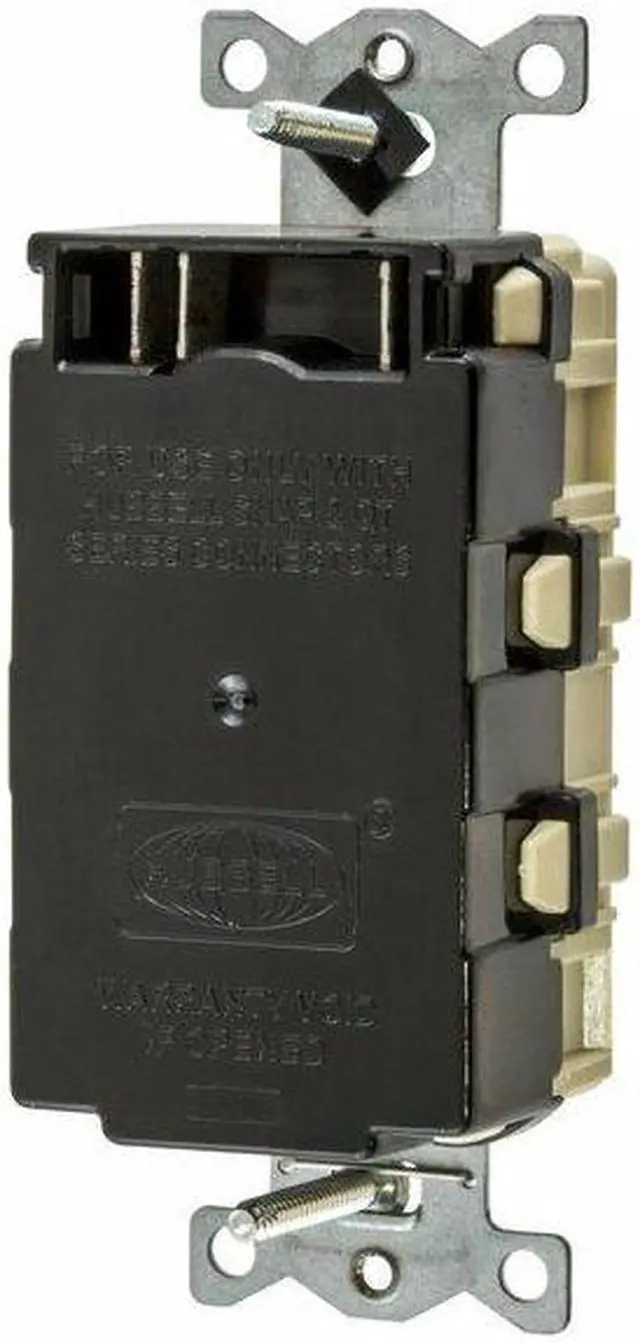 Alt view image 3 of 3 - HUBBELL WIRING DEVICE-KELLEMS SNAPGF20I GFCI Receptacle, 20A, 125VAC, 5-20R,
