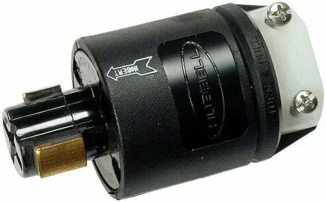 Alt view image 3 of 3 - HUBBELL WIRING DEVICE-KELLEMS HBL23035B Locking Plug, Non-NEMA, 20 A, 125V AC,