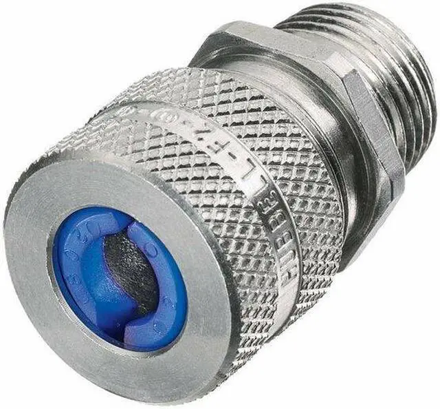 Alt view image 4 of 4 - HUBBELL WIRING DEVICE-KELLEMS SHC1012 Liquid Tight Connector,3/8 in.,Blue