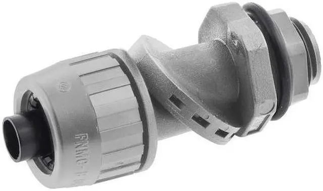 Alt view image 7 of 7 - HUBBELL WIRING DEVICE-KELLEMS PS0509NGY Conduit Fitting Connector, 1/2 in,