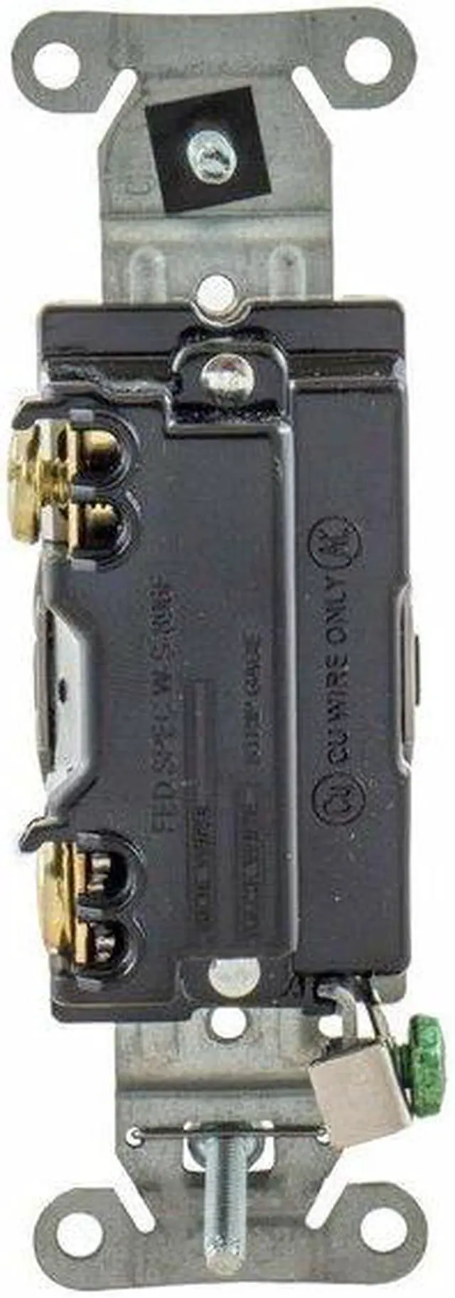 Alt view image 3 of 5 - Wall Switch,20A,White,1 HP,1-Pole Switch HUBBELL WIRING DEVICE-KELLEMS CSB120W