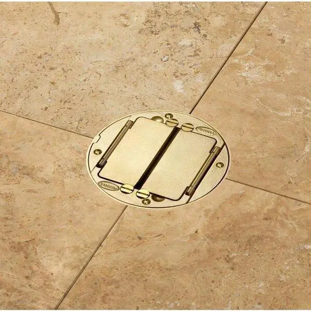 Alt view image 5 of 6 - HUBBELL WIRING DEVICE-KELLEMS S1TFCBRS Box Cover, Floor Box Type, 2 Gang,