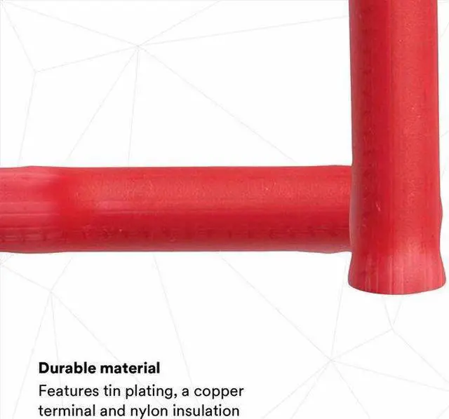 Alt view image 6 of 8 - 3M MNG18BCX Butt Splice Wire Connector, 18 AWG Max, Red, Nylon Insulation, 600