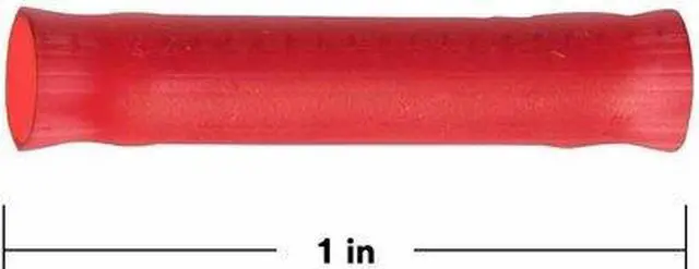 Alt view image 8 of 8 - 3M MNG18BCX Butt Splice Wire Connector, 18 AWG Max, Red, Nylon Insulation, 600