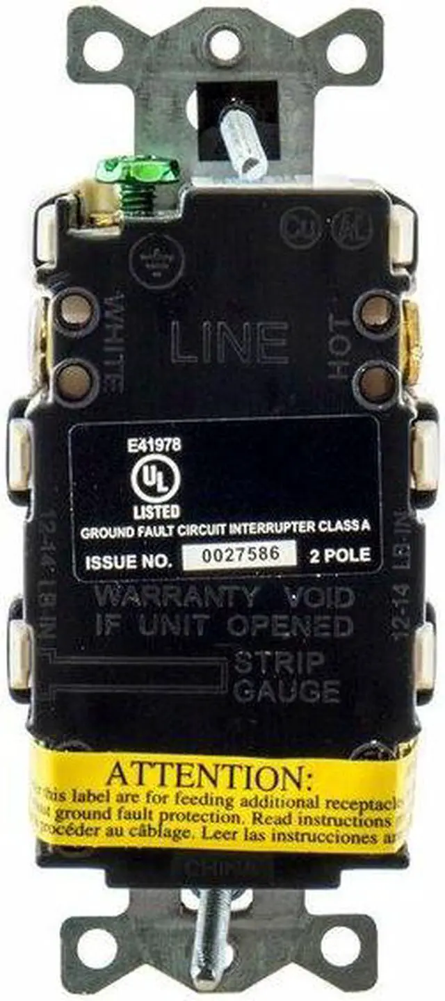Alt view image 3 of 5 - HUBBELL WIRING DEVICE-KELLEMS GFRTR20I GFCI Rceptcle, Commer., Ivry, 20A, 1 HP