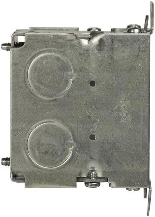 Alt view image 5 of 6 - RACO 567 Electrical Box, 14 cu in, Switch Box Type, 1 Gang, Galvanized Zinc,